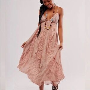 FREE PEOPLE FOREVER TIME BEADED MAXI DRESS, MEDIUM
